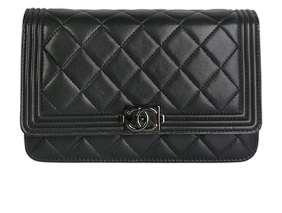 So Black Boy Woc, £2,300, Handbags, Black, Lambskin Leather, Front view